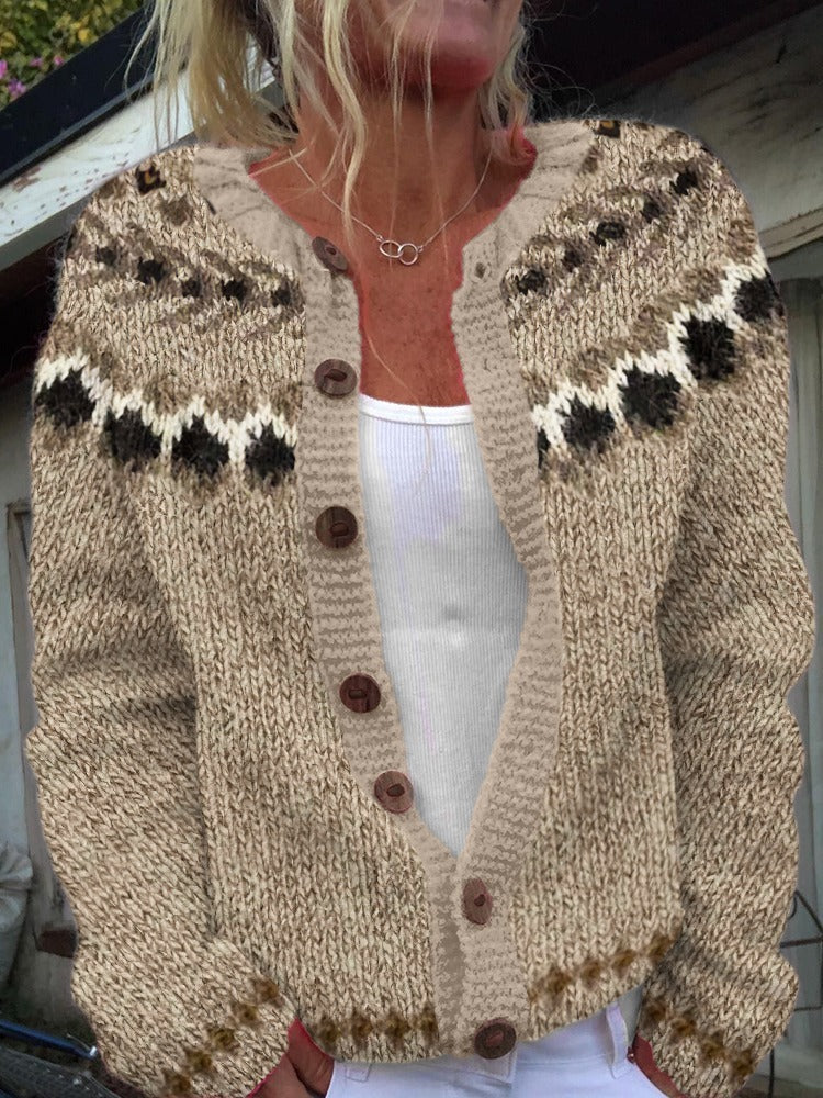 Aubree™ - Cárdigan islandés vintage