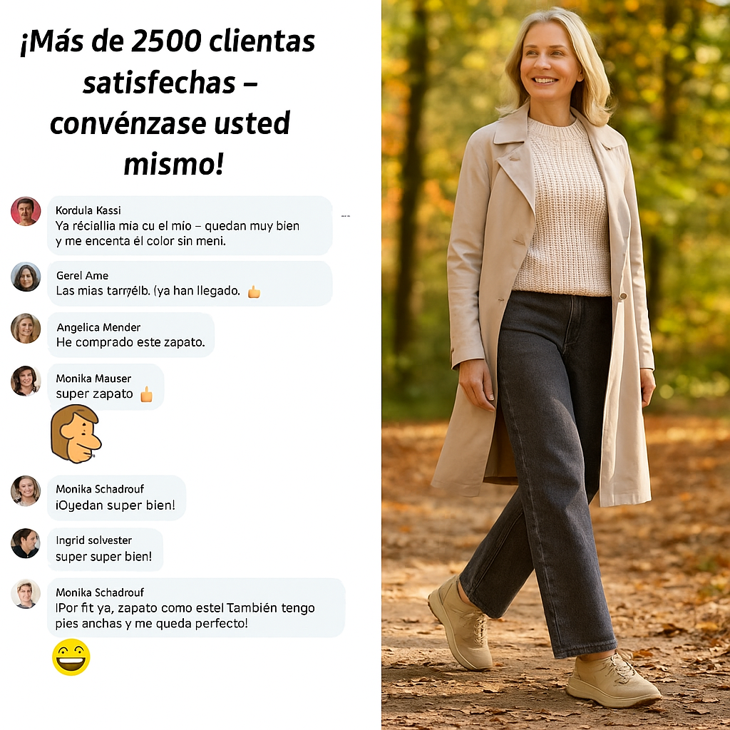 Mia™: zapatillas ortopédicas cómodas y sin dolor