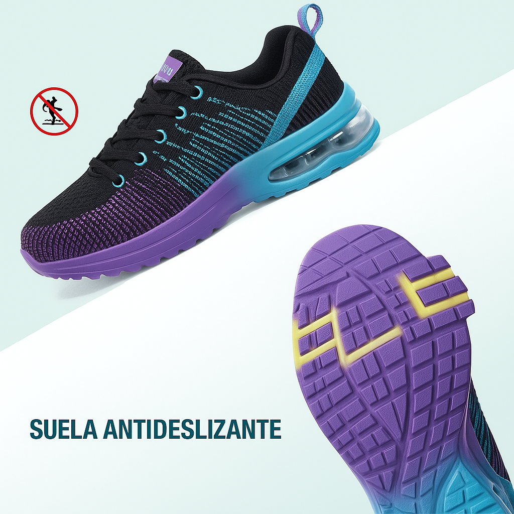 Zapatillas Ortopédicos Hildatritt - Negro Morado