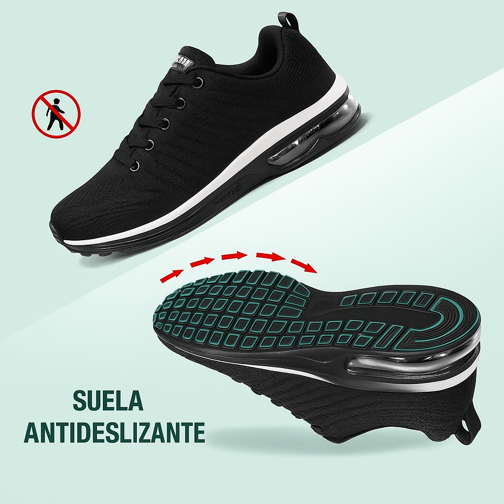 Zapatillas ortopédicos SanoWalk - Todo negro