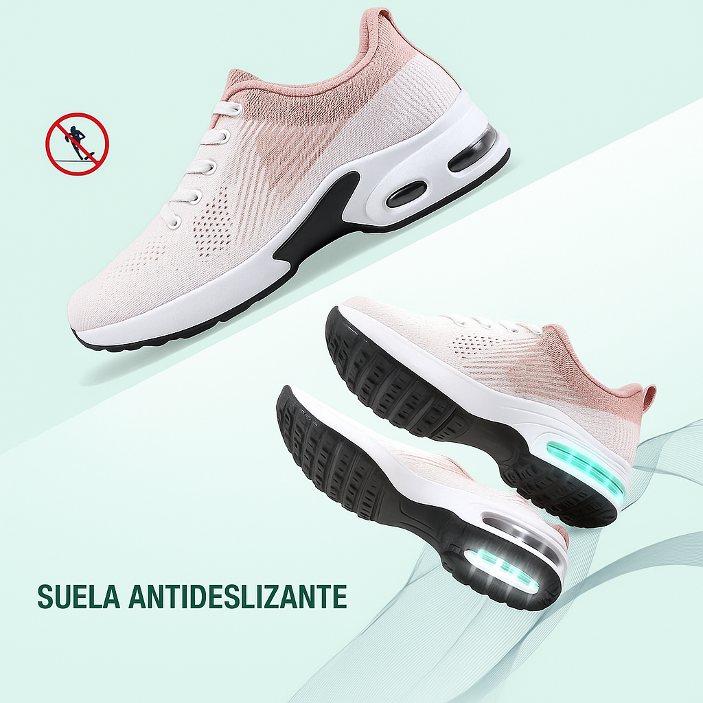 Zapatillas ortopédicas WalkMora - Blanco Rosa