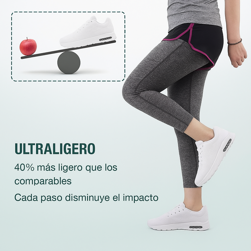 Zapatillas ortopédicas SanoWalk - Todo blanco