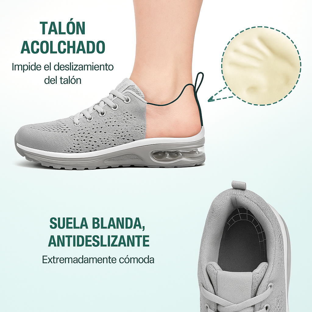 Zapatillas ortopédicas SanoWalk - Todo gris