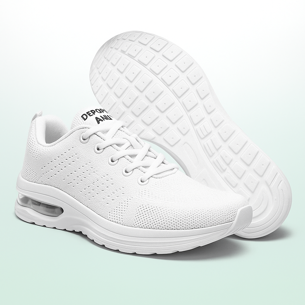 Zapatillas ortopédicas SanoWalk - Todo blanco