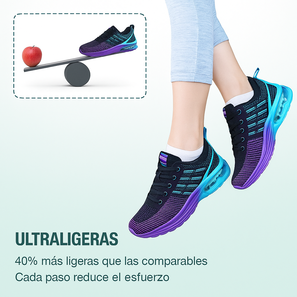 Zapatillas Ortopédicos Hildatritt - Negro Morado