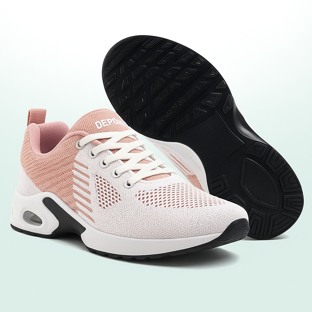 Zapatillas ortopédicas WalkMora - Blanco Rosa