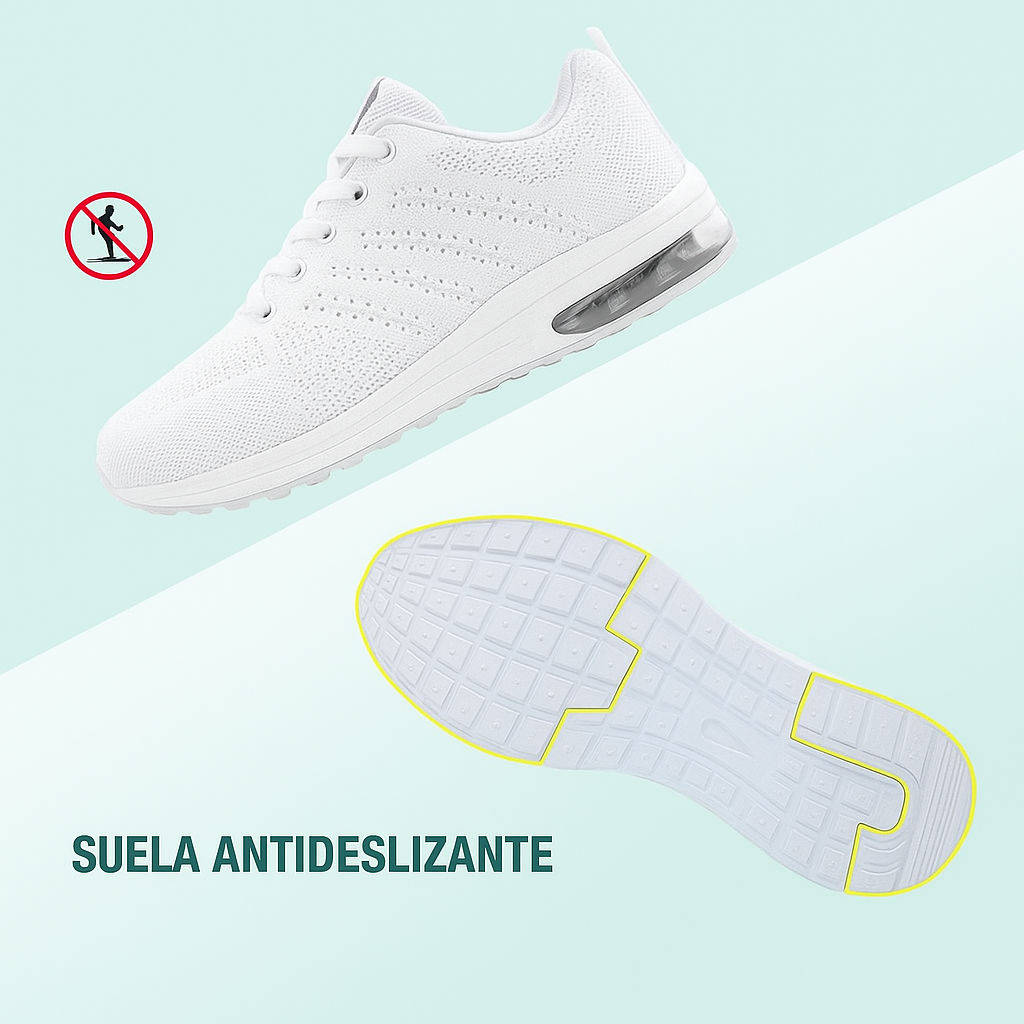 Zapatillas ortopédicas SanoWalk - Todo blanco