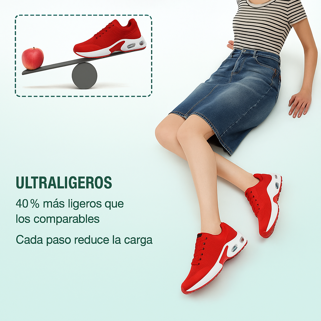 Zapatillas ortopédicas Peace Foot - Rojo