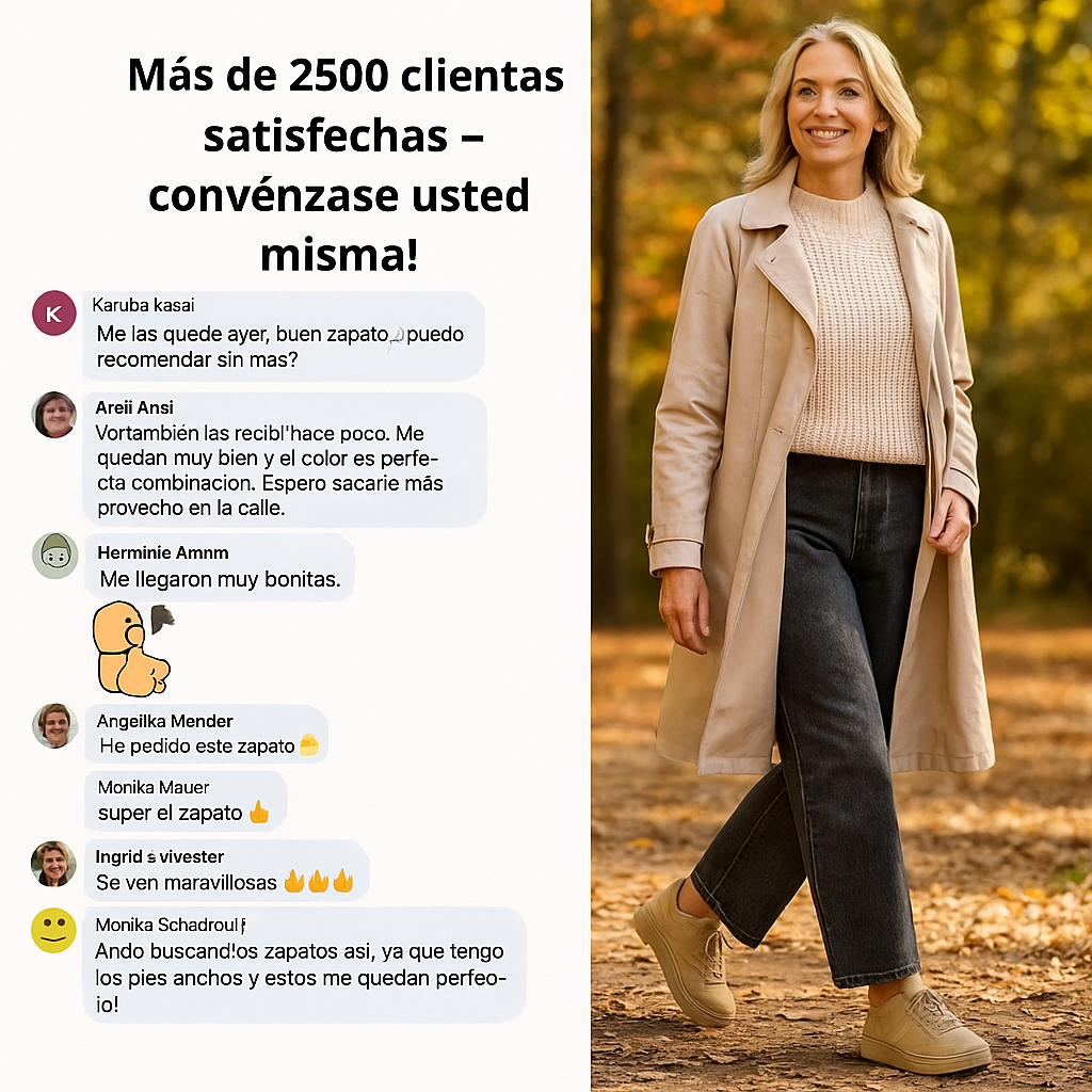 Mia™: zapatillas ortopédicas cómodas y sin dolor